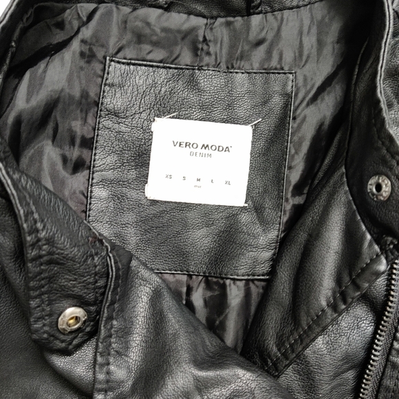 Vero Moda black leather jacket Medium - Picture 6 of 10